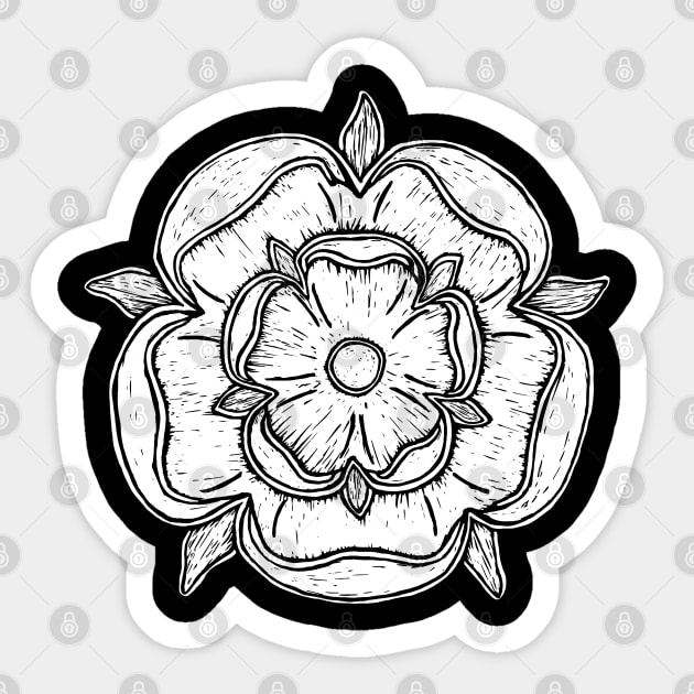 Elegant Tudor Rose Sticker by LaForma